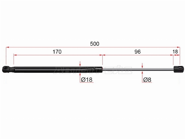 Амортизатор крышки багажника Audi Q5 08-17 (Справа=Слева)