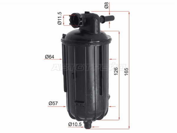 Фильтр топливный Audi A4 08-15 / A5 07-16