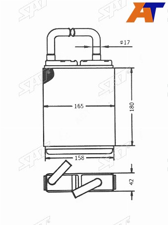 Радиатор отопителя салона MAZDA MPV LV# 90-99