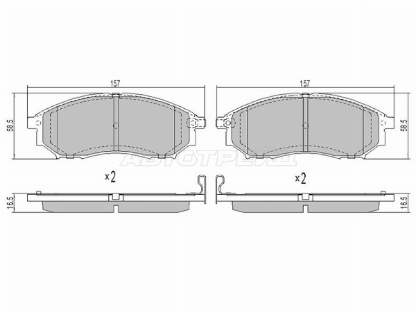 Колодки тормозные INFINITI, NISSAN