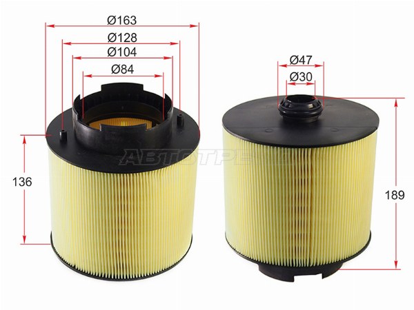 Фильтр воздушный AUDI A6 05-11/ALLROAD 06-11