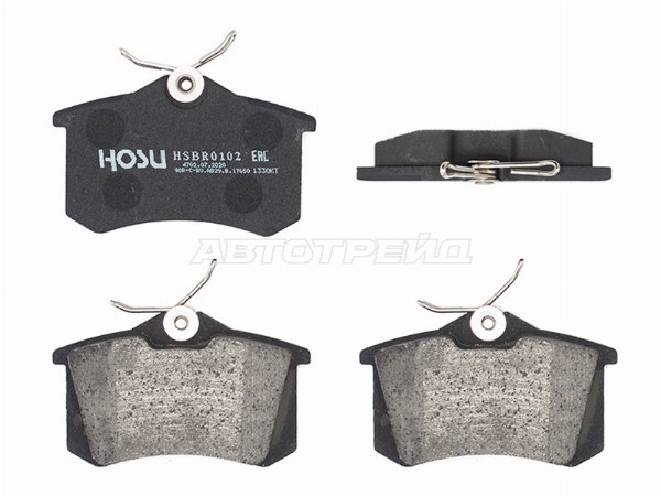 Колодки тормозные (Сзади) Audi A3 96-13 / A4 94-09