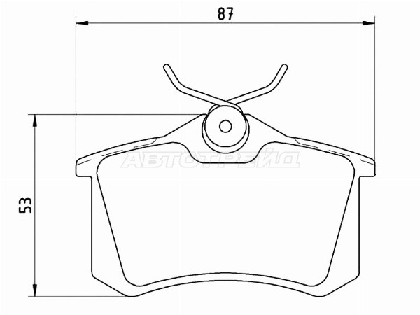 Колодки тормозные AUDI A4/S4 01-07, AUDI A4/S4 99-01, AUDI A6 97-04, SKODA OCTAVIA A4 97-10, SKODA OCTAVIA A5 04-13, SKODA YETI 09-, VW SCIROCCO 08-