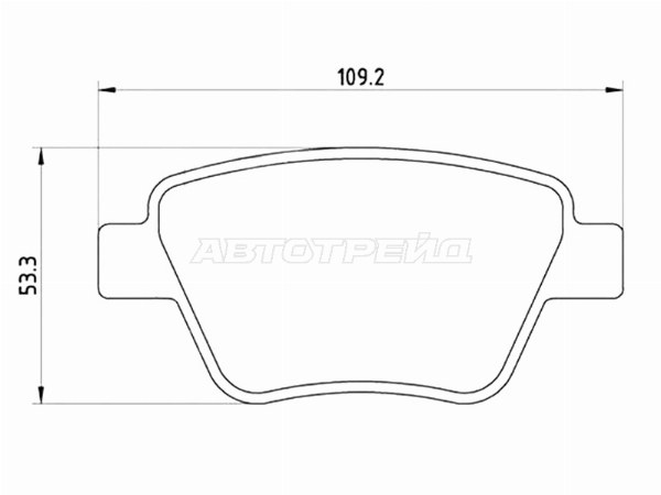 Колодки тормозные (Сзади) Audi A3 03-13 / Skoda Octavia 04-13 / Volkswagen Golf 08-16 / Jetta 05- /