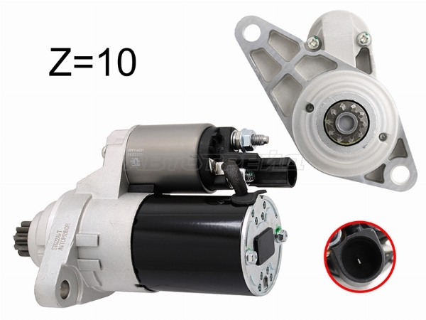 Стартер Audi A3 03-13 / Skoda Octavia 00-13 (1,1 kW/ Z=10/ аналог VALEO)