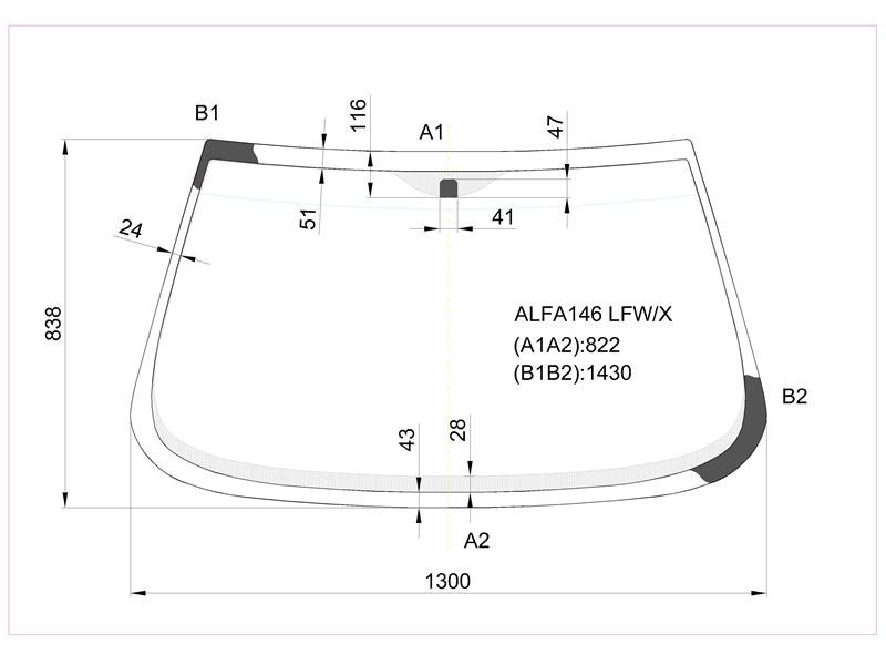 Размеры лобового. Альфа Ромео 146 лобовое стекло. Fw02438lfwx. Размер заднего стекла Альфа Ромео 146. Альфа Ромео 1982 по 1994 стекло лобовое.