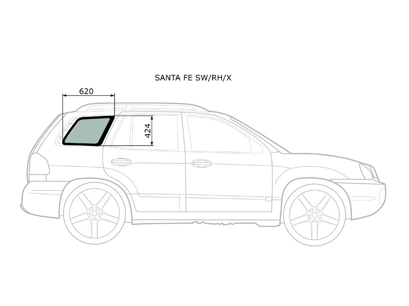 Стекло кузова (собачник) заднее правое Chevrolet Niva 02- XYG арт. Niva-01 SW/rh/x. T11 SW/rh/x стекло кузова (собачник) заднее правое Chery Tiggo 05-13. Санта Фе Tagaz стекло заднее боковое размер. Fj100sw/rh/x.