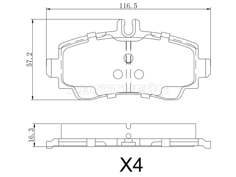 Колодки тормозные (Спереди) Mercedes-Benz A-Class 97-04