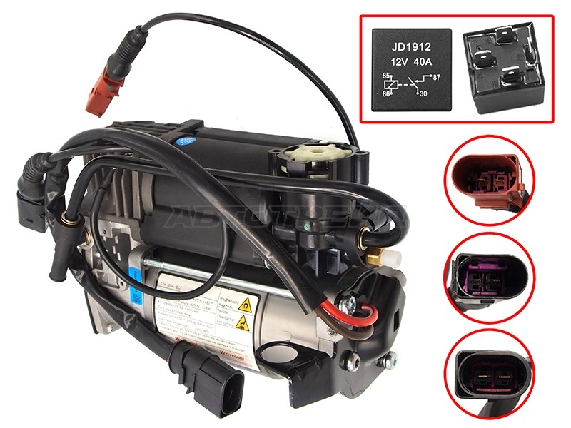 Компрессор контроля высоты подвески Audi A8 02-10 / S8 06-11