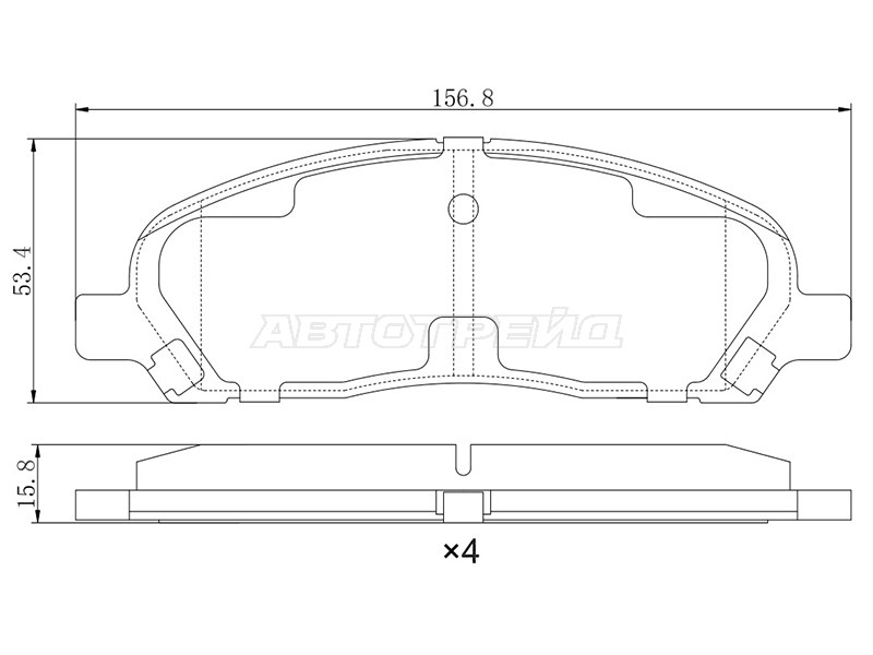 Колодки тормозные передние SAT STMR407127
