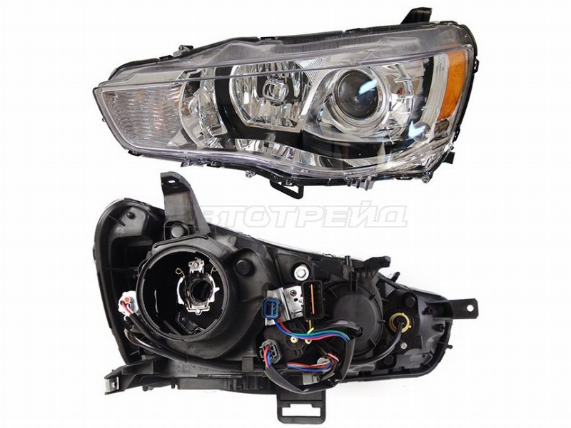 Фара Mitsubishi Outlander 09-12 (Слева/ Ксенон/Галоген/ С электрокорректором)