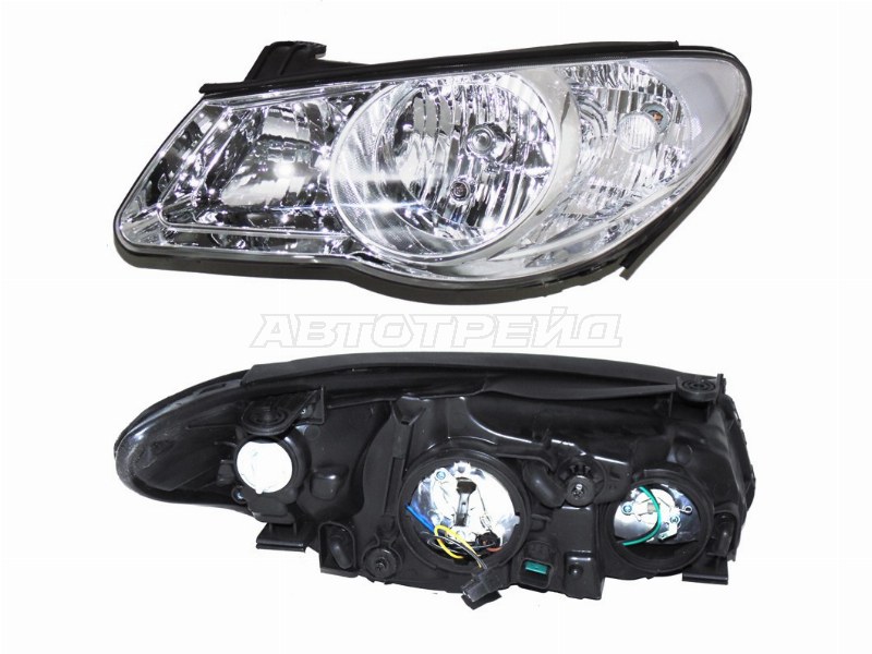 Фара Hyundai Elantra 06-12 / Avante 06-11 (Слева/ Галоген/ Ручная регулировка)