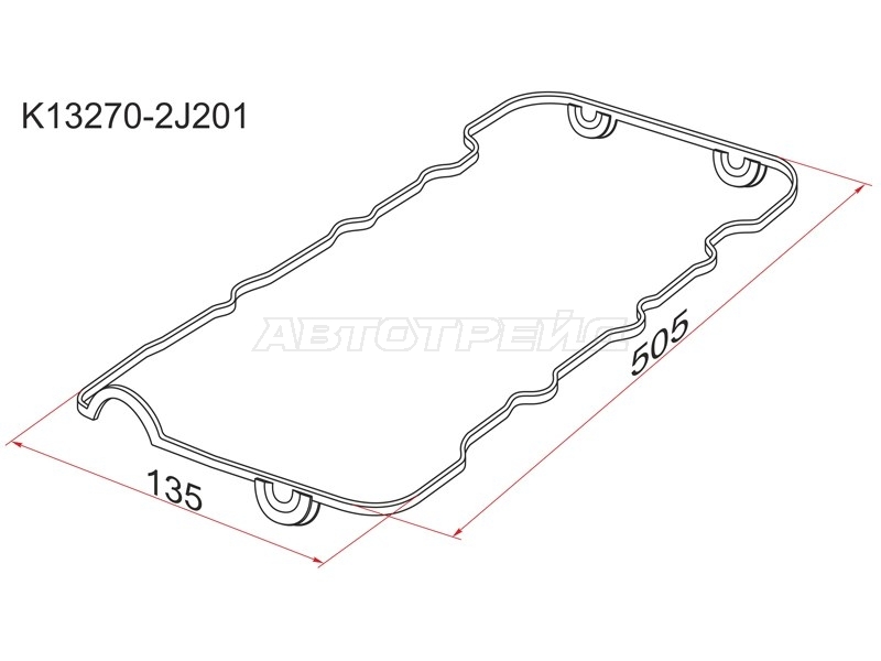 Прокладка клапанной крышки Nissan AD 99-02 / Almera 95-00 SR16VE;SR18DE;SR20DE;SR20VE;SR20VET