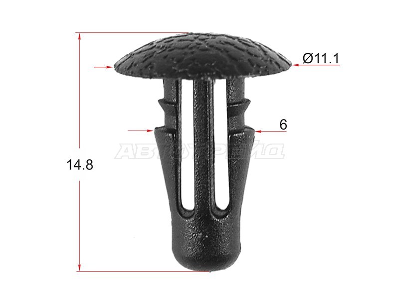 Клипса (фиксатор HONDA/NISSAN/SUBARU (Продажа по 10шт))