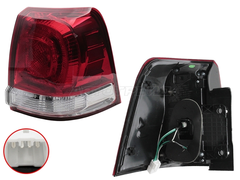 Фонарь задний Toyota Land Cruiser (J200) 07-12 (Справа)