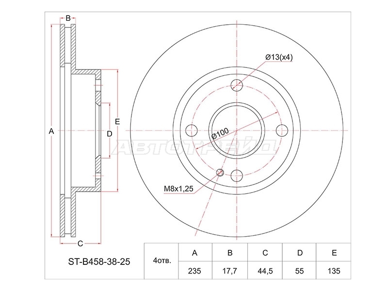 SAT ST-B458-38-25