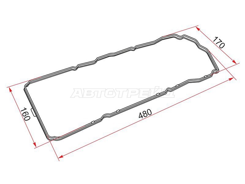 Прокладка клапанной крышки Nissan AD 99-02 / Primera 01-08 QG15DE;QG18DE