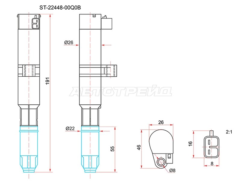 Катушка зажигания Nissan Almera 12-19 / Renault Duster 10-21 K4M