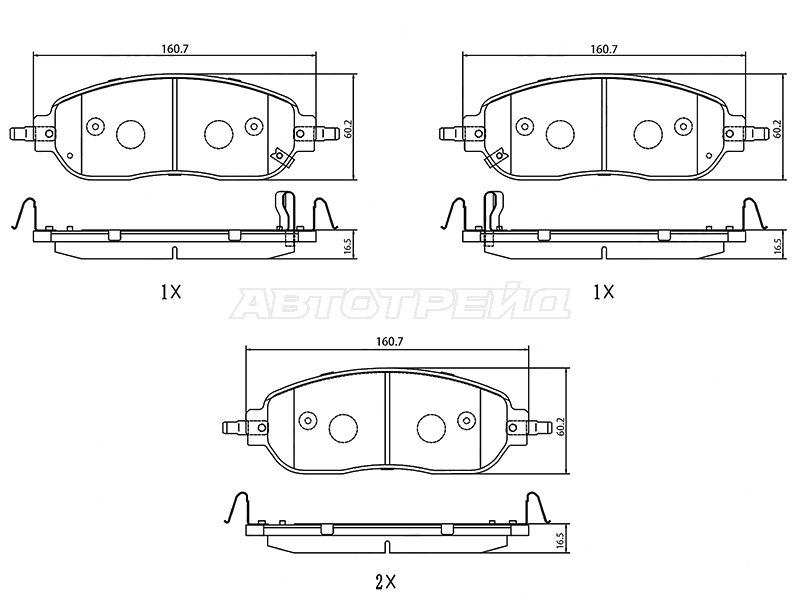 Колодки тормозные (Спереди) JAC JS6 22-