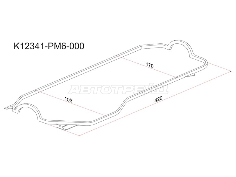 Прокладка клапанной крышки Honda Civic 89-95 / Civic Shuttle 87-97 D13B;D15B;ZC