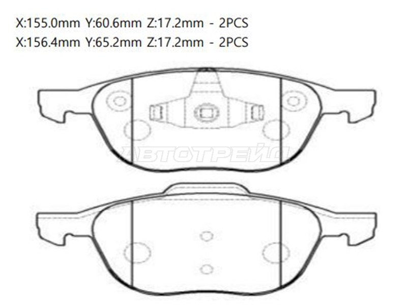 Колодки тормозные дисковые CTR GK0159