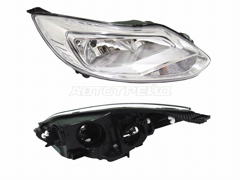Фара Ford Focus 10-15 (Справа/ Галоген/ С электрокорректором)