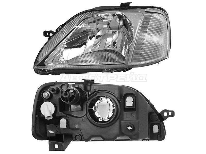 Фара Renault Logan 04-09 (Слева/ Ручная регулировка)
