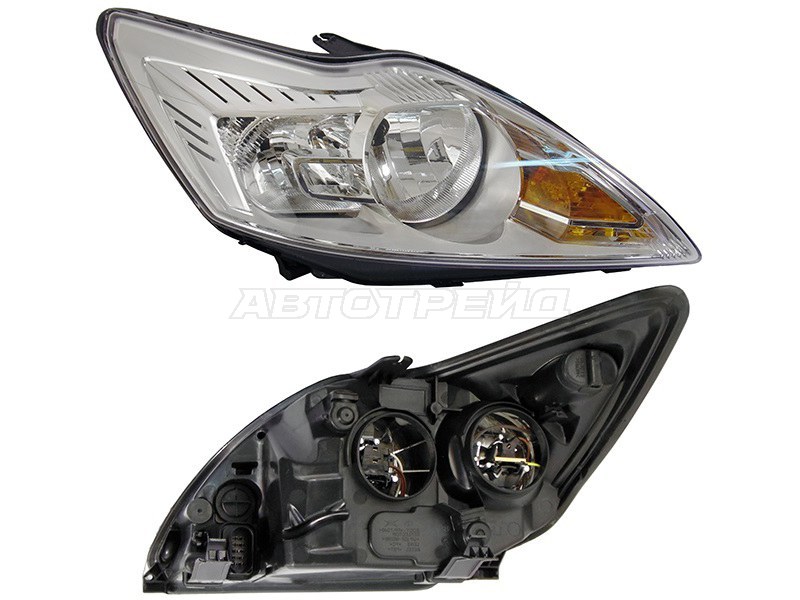 Фара Ford Focus 07-11 (Справа/ Галоген/ С электрокорректором)