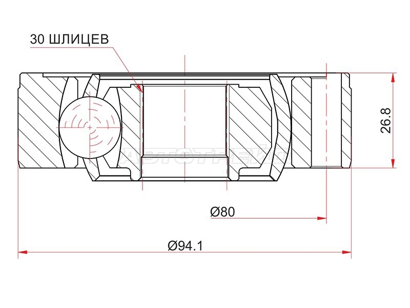 Шрус Mercedes-Benz M-Class 05-11 / GL-Class 06-12