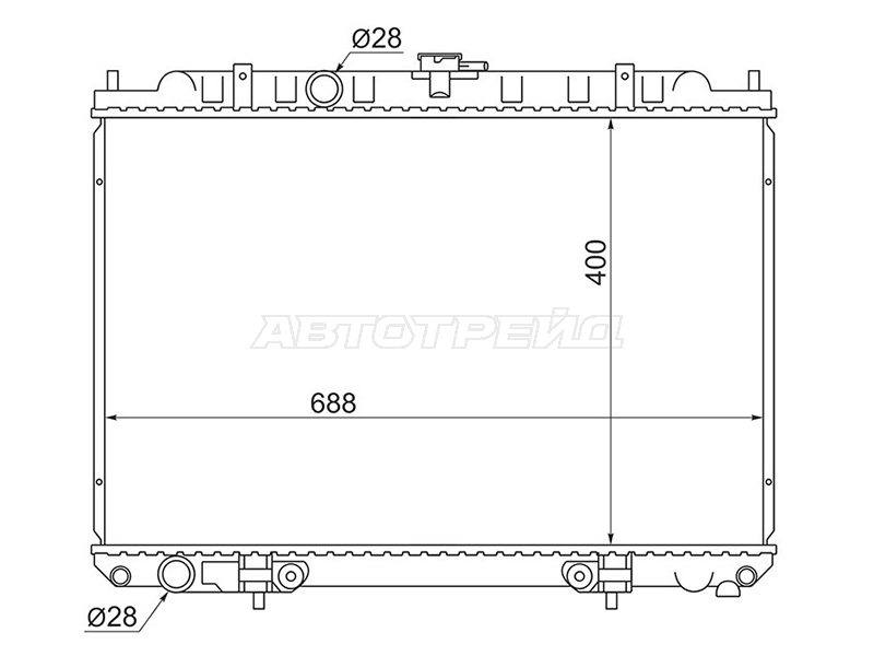 Радиатор Nissan Avenir 98-05 / Expert 99-06