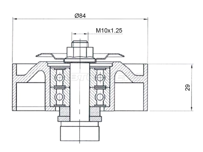 Ролик приводного ремня Nissan Pathfinder 04-14 / Cabstar 06-14