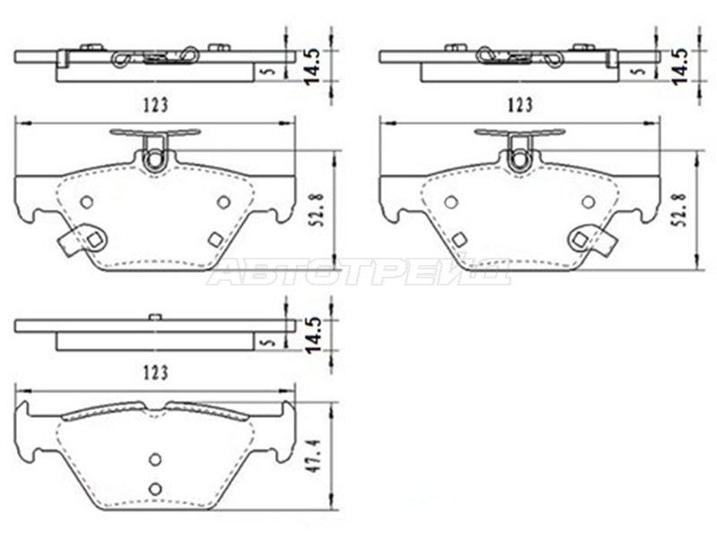 Колодки тормозные зад SUBARU LEGACY/OUTBACK 15- SAT ST280137