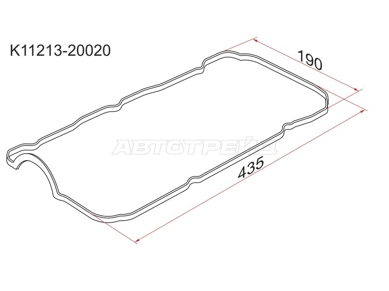Прокладка клапанной крышки Toyota Camry (XV10,XV20,XV30) 91-06 / Lexus ES 91-01 1MZFE;2MZFE