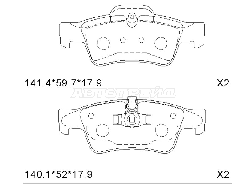 Колодки тормозные (Сзади) Mercedes-Benz M-Class 05-11 / S-Class 05-13