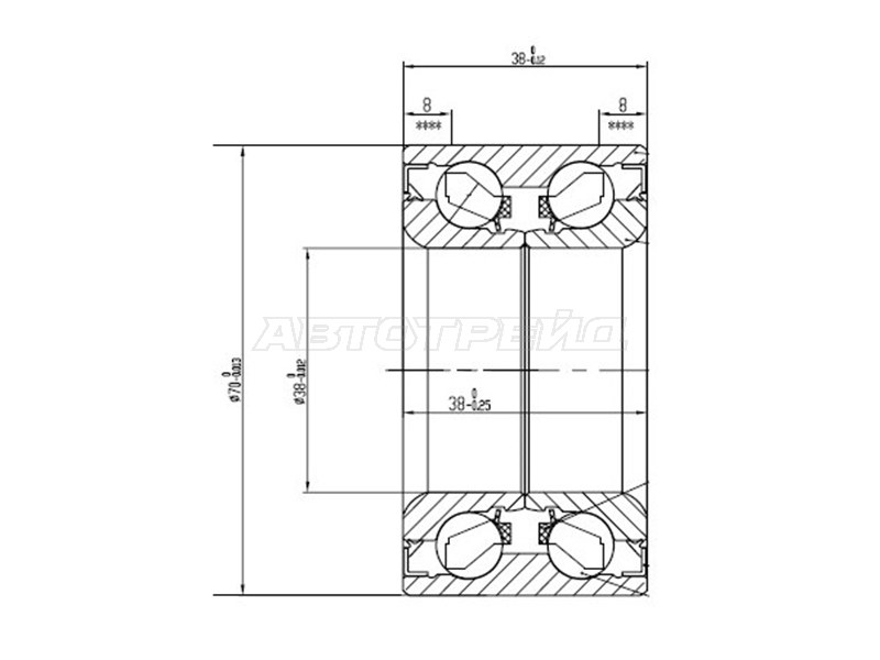 Подшипник Перед Ступицы Наружний Toyota Rush/Cami/Terios/Pyzar (Без A NSK 38BWD21