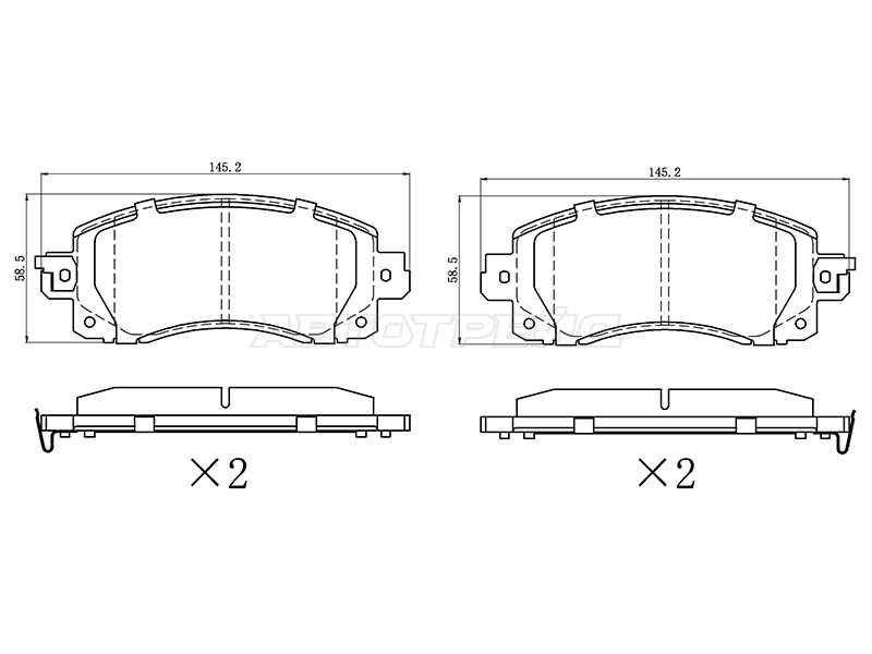 Колодки тормозные перед SUBARU IMPREZA 16-/XV 17 SAT ST280072