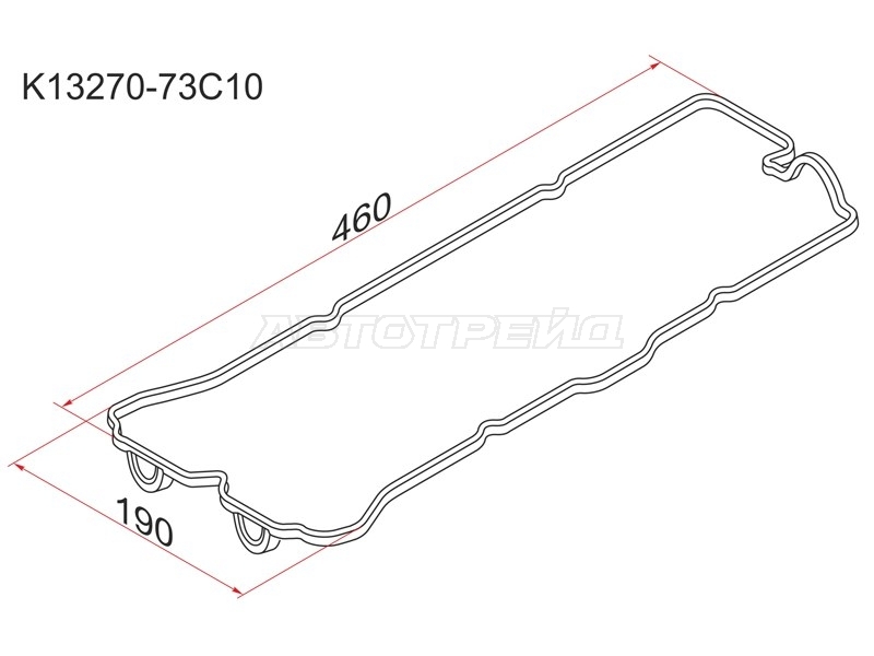 Прокладка клапанной крышки Nissan AD 90-99 / Almera 95-00 GA13DS;GA14DS;GA15DS;GA16DS
