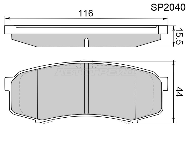 Колодки тормозные зад TOYOTA LAND CRUISER 80/90/105/120/78/150 HI-Q-SANGSIN BRAKE SP2040