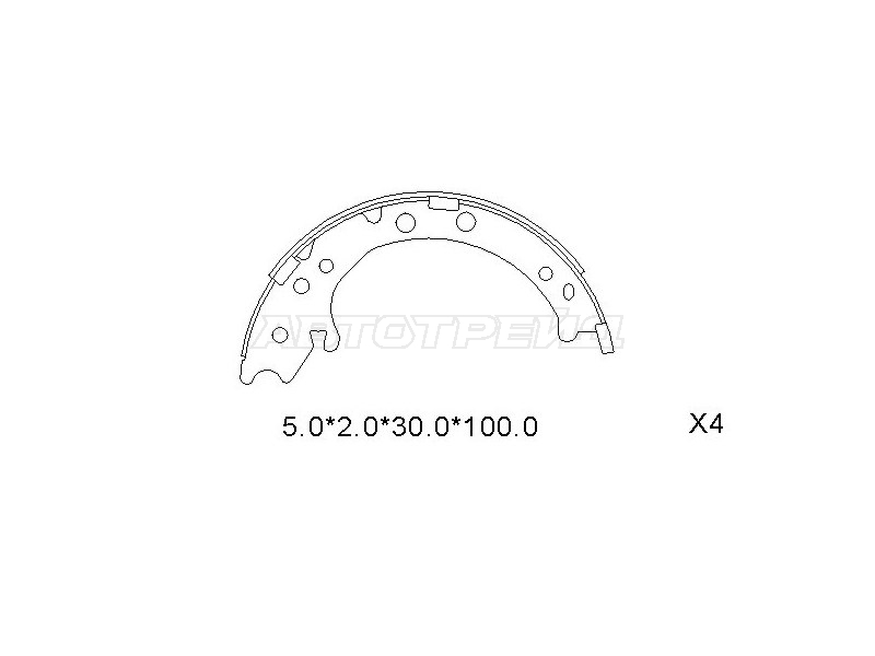 Колодки тормозные барабанные (Сзади/ Стояночный тормоз) Honda CR-V 01-18 / Stepwgn 15-21