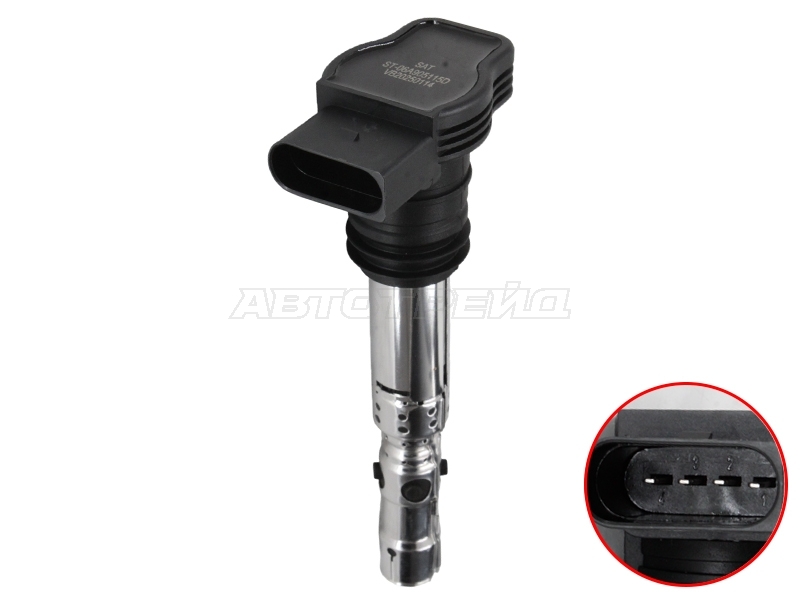 Катушка зажигания Audi A3 96-03 / A4 94-09 AEB;AGU;AJQ;APU;AQA;ARX;ARY;ARZ;AUM;AUQ