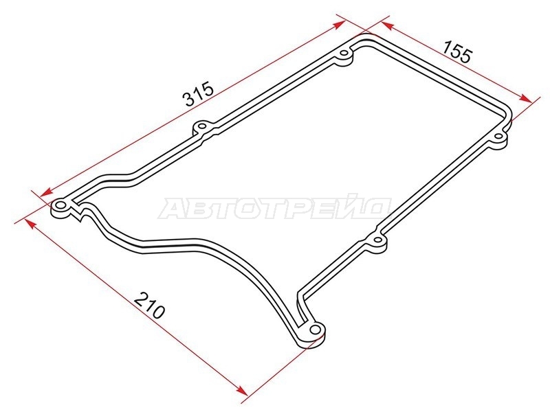 Прокладка клапанной крышки Toyota Duet 98-04 EJDE