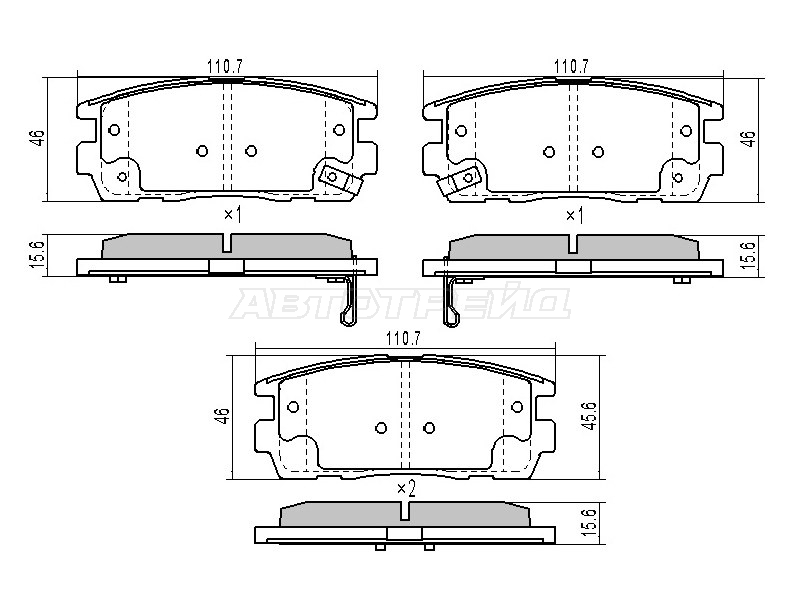 Колодки тормозные (Сзади) Chevrolet Captiva 06-15 / Opel Antara 06-15