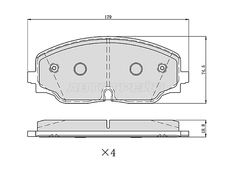 Колодки тормозные (Спереди) Volkswagen Teramont 16-25