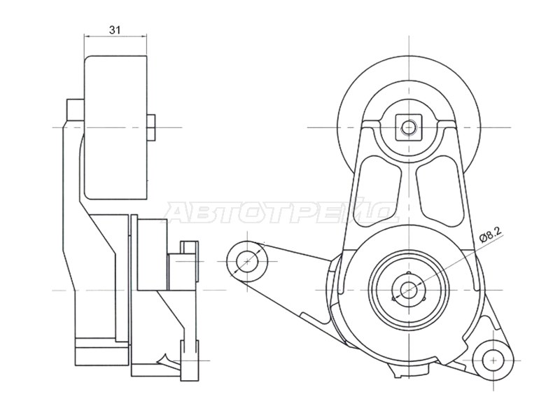 Натяжитель Chevrolet Captiva 06-15 / Opel Antara 06-11