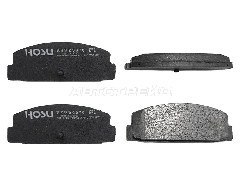 Колодки тормозные зад MAZDA PREMACY GP 99-05/FAMILIA BJ 98-03/ MAZDA 6/ATENZA GG/GY 02-07 HOSU HSBR0070