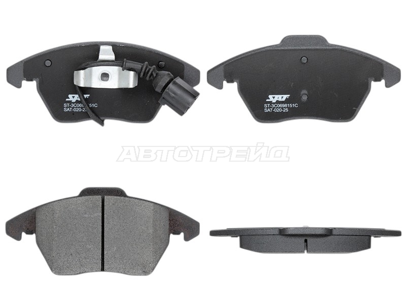 Колодки тормозные (Спереди) Audi A3 03-13 / Peugeot 308 13-17