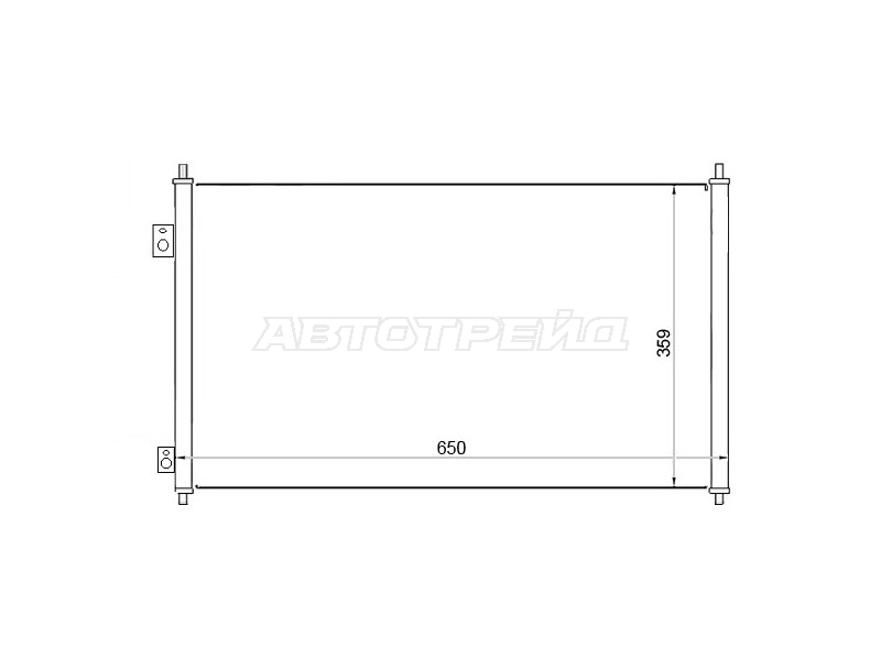Радиатор кондиционера Honda Civic 00-06 / Civic Ferio 00-05