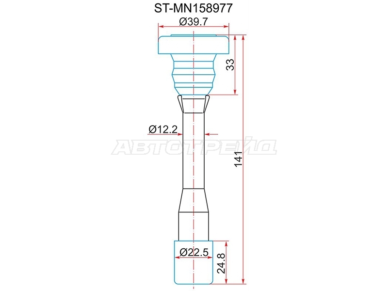 Наконечник катушки зажигания Mitsubishi Lancer 95-10 / Outlander 02-09 4G63;4G64;4G92;4G93;4G94