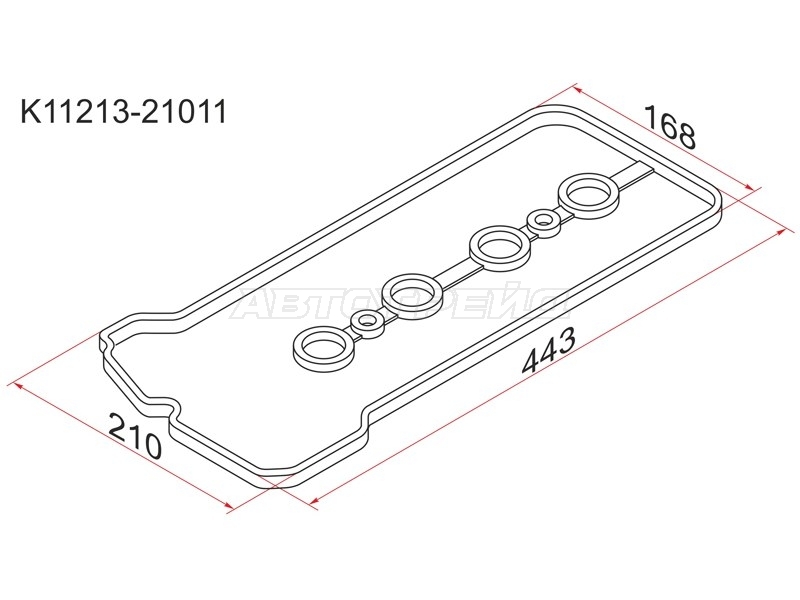 Прокладка клапанной крышки Toyota Allion (T240) 01-07 / Corolla 00-13 1NZFE;2NZFE