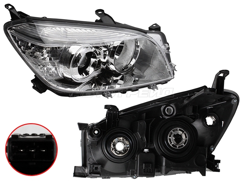 Фара Toyota RAV4 (XA30) 05-08 (Справа/ Галоген/ С электрокорректором)